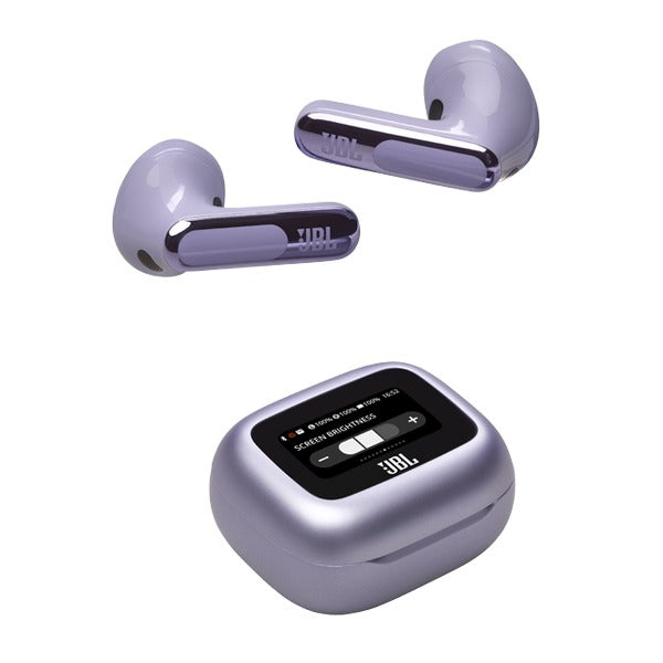 سماعات JBL Live Flex 3 اللاسلكية الحقيقية مع شاشة باللون الأرجواني سماعات JBL Live Flex 3 اللاسلكية الحقيقية مع شاشة باللون الأرجواني